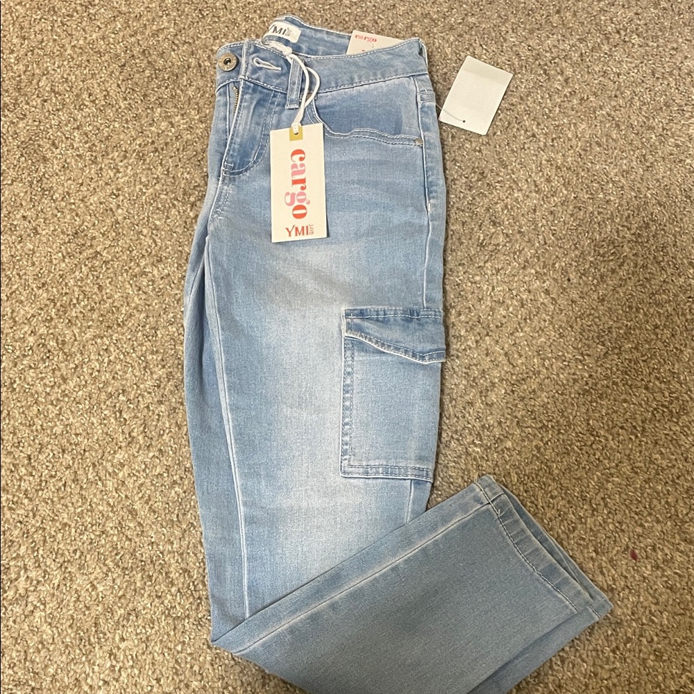 YMI cargo jeans size 8 NWT